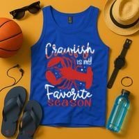Crawfish Is My Favorite Season Lobster Crayfish Yabbies Meaningful Gift Tank Top thumb 4