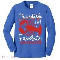 Crawfish Is My Favorite Season Lobster Crayfish Yabbies Meaningful Gift Kids Long Sleeve Shirt thumb 0