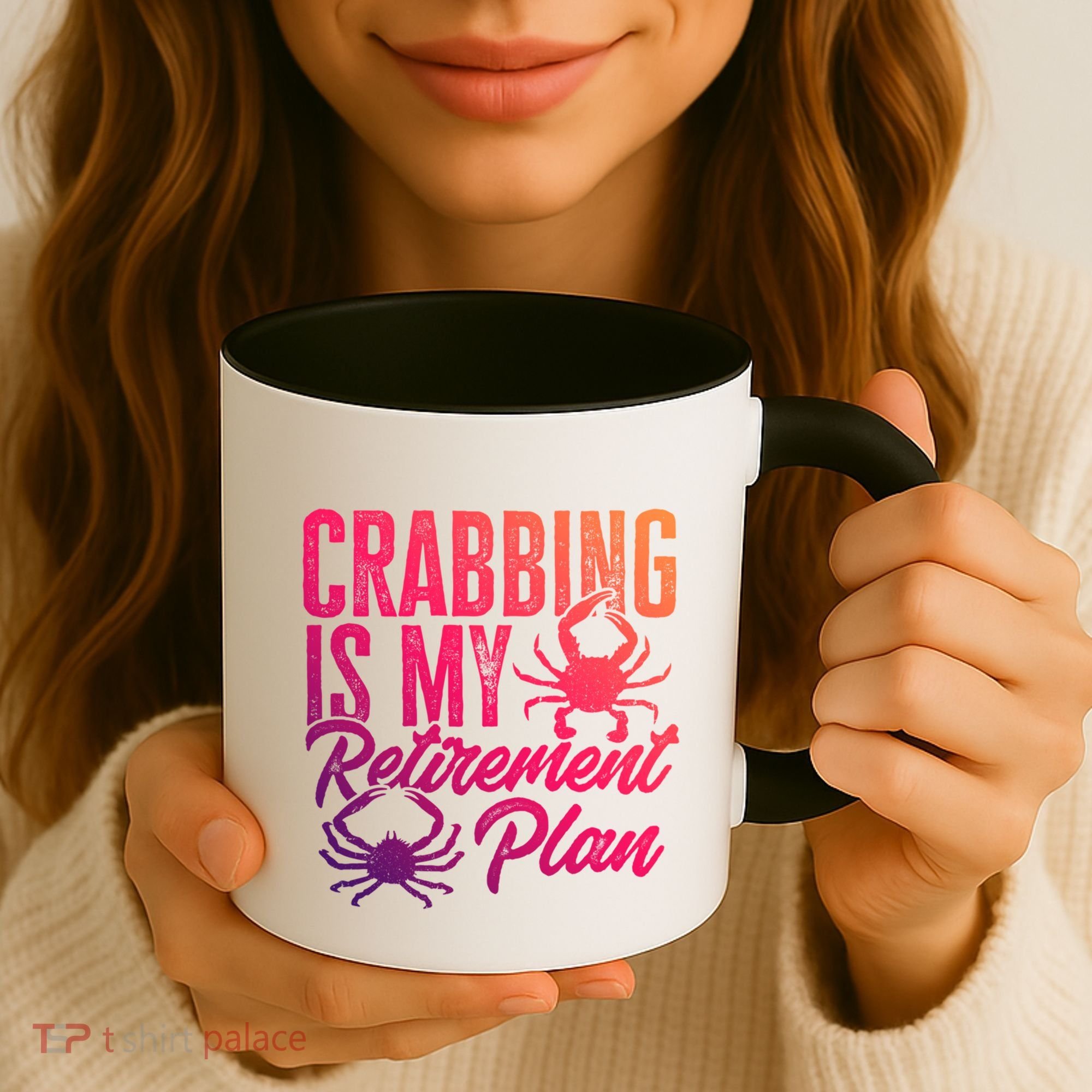 Crabbing Is My Retiret Plan Crab Hunter Gift Coffee Mug