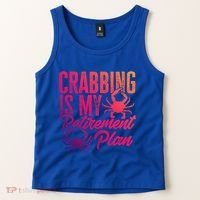 Crabbing Is My Retiret Plan Crab Hunter Gift Tank Top thumb 2