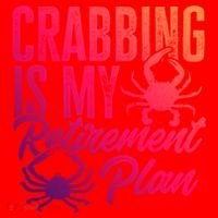 Crabbing Is My Retiret Plan Crab Hunter Gift Santa Hat thumb 1