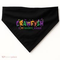 Crawfish Is My Favorite Season Mardi Gras Crawfish Lobster Gift USA-Made Doggie Bandana thumb 0