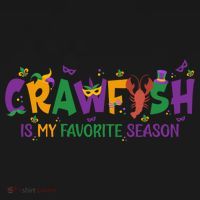 Crawfish Is My Favorite Season Mardi Gras Crawfish Lobster Gift Ornament thumb 1