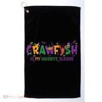 Crawfish Is My Favorite Season Mardi Gras Crawfish Lobster Gift Golf Towel thumb 0