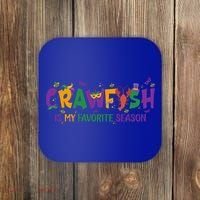 Crawfish Is My Favorite Season Mardi Gras Crawfish Lobster Gift Coaster thumb 0