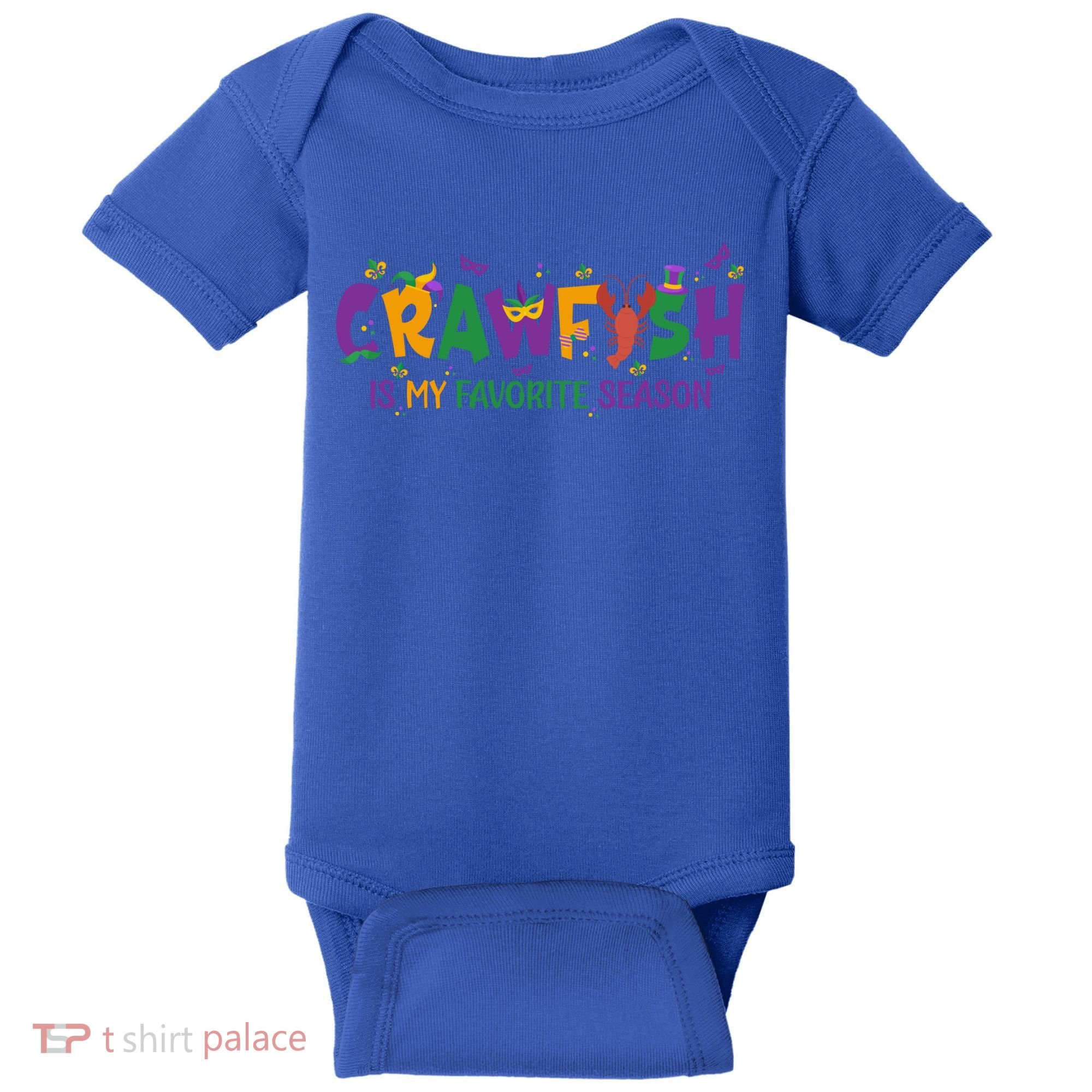 Crawfish Is My Favorite Season Mardi Gras Crawfish Lobster Gift Baby Bodysuit