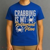 Crabbing Is My Retiret Plan Crab Hunter Gift T-Shirt thumb 3