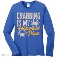 Crabbing Is My Retiret Plan Crab Hunter Gift Women's Long Sleeve Shirt thumb 0