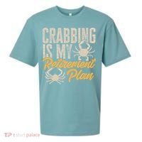 Crabbing Is My Retiret Plan Crab Hunter Gift Sueded Cloud Jersey T-Shirt thumb 0