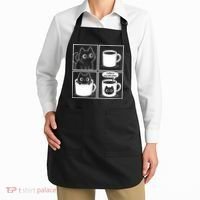Coffee Is My Safe Place Cat Meme Apron thumb 2