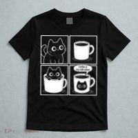 Coffee Is My Safe Place Cat Meme T-Shirt thumb 5