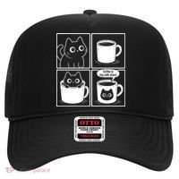 Coffee Is My Safe Place Cat Meme Hat thumb 0