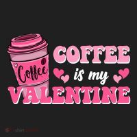 Coffee Is My Valentine Retro Cute Women's Sweatshirt thumb 2