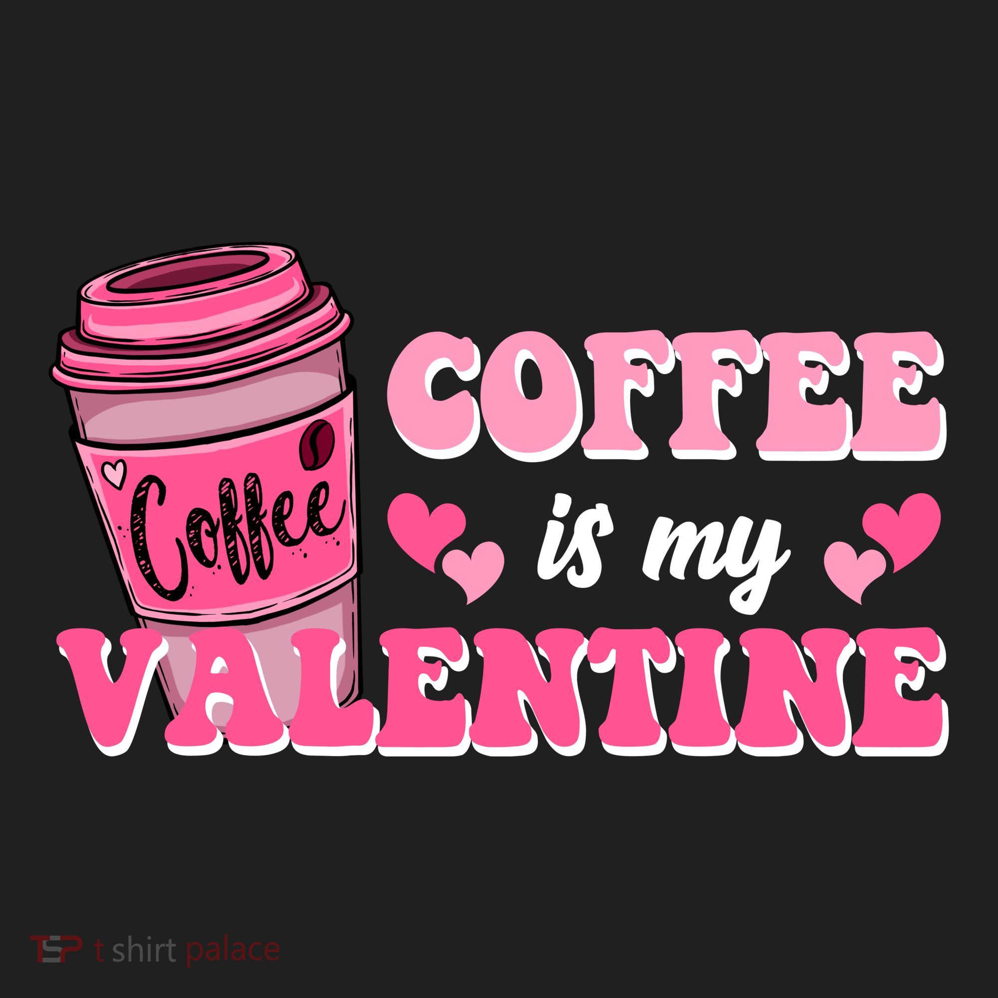 Coffee Is My Valentine Retro Cute Women's Sweatshirt