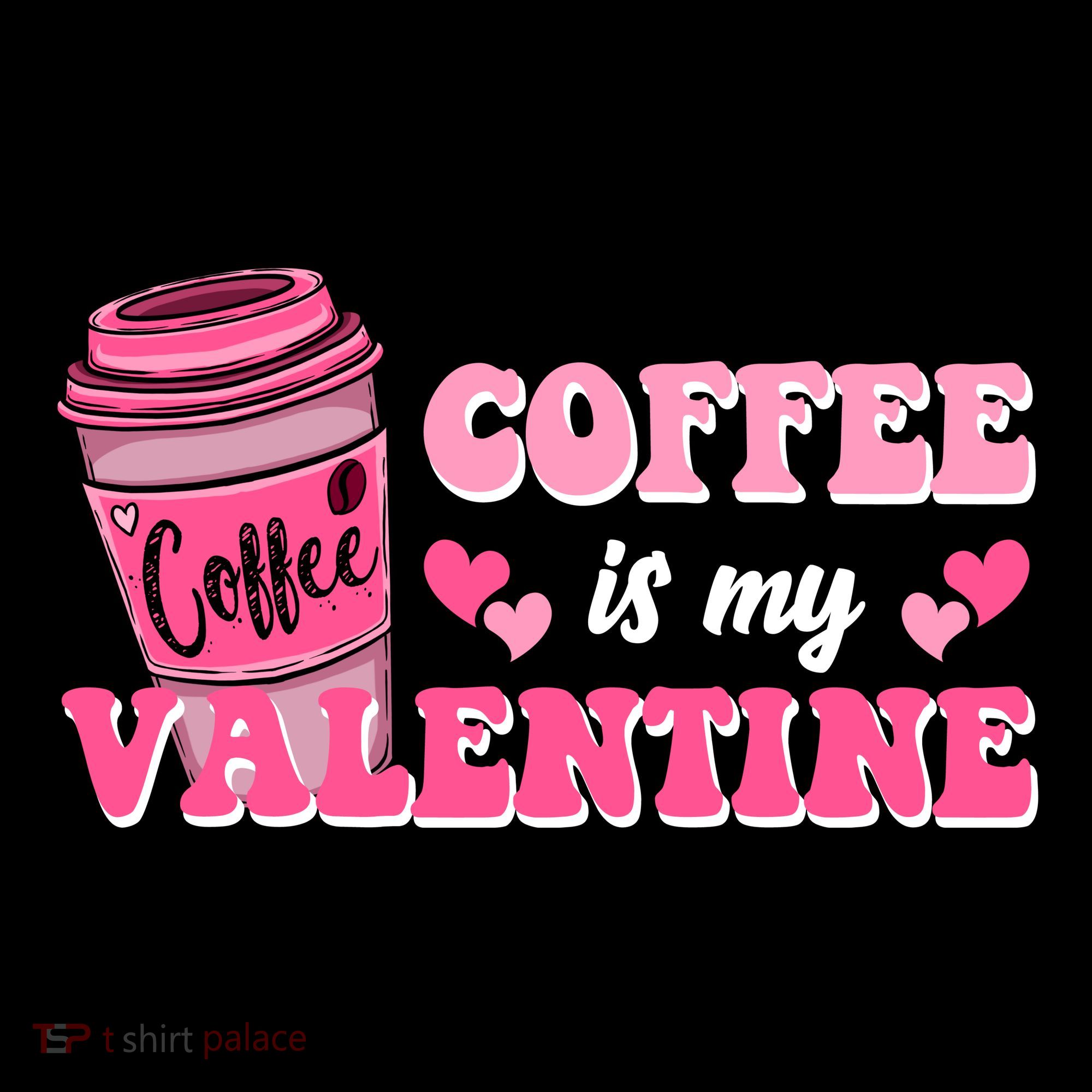 Coffee Is My Valentine Retro Cute Toddler Hoodie