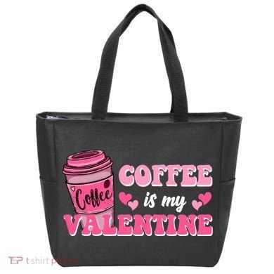 Coffee Is My Valentine Retro Cute Tote Bag
