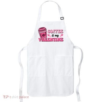 Coffee Is My Valentine Retro Cute Apron