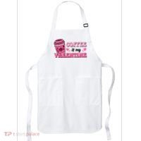 Coffee Is My Valentine Retro Cute Apron thumb 0