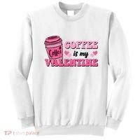 Coffee Is My Valentine Retro Cute Sweatshirt thumb 0