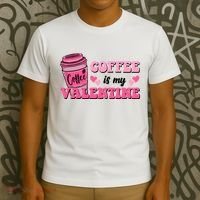 Coffee Is My Valentine Retro Cute T-Shirt thumb 3