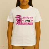 Coffee Is My Valentine Retro Cute T-Shirt thumb 4