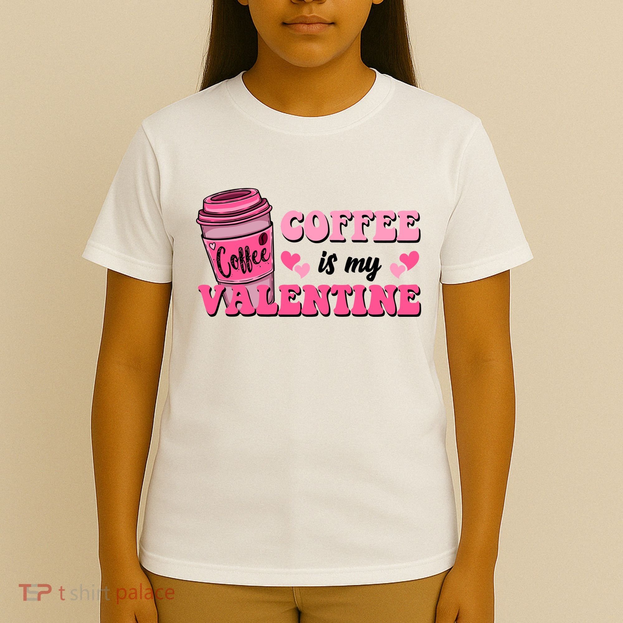 Coffee Is My Valentine Retro Cute T-Shirt