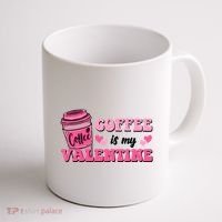 Coffee Is My Valentine Retro Cute Coffee Mug thumb 1