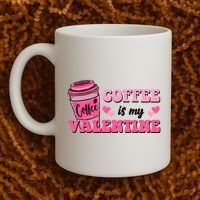 Coffee Is My Valentine Retro Cute Coffee Mug thumb 2