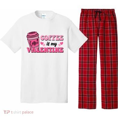 Coffee Is My Valentine Retro Cute Pajama Set
