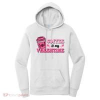 Coffee Is My Valentine Retro Cute Women's Hoodie thumb 0
