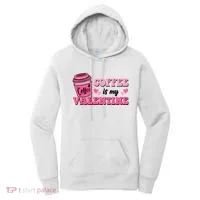 Coffee Is My Valentine Retro Cute Women's Hoodie thumb 0