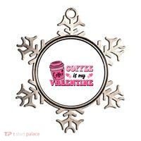 Coffee Is My Valentine Retro Cute Ornament thumb 0