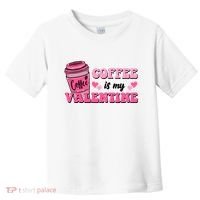 Coffee Is My Valentine Retro Cute Toddler T-Shirt thumb 0