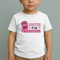 Coffee Is My Valentine Retro Cute Toddler T-Shirt thumb 2