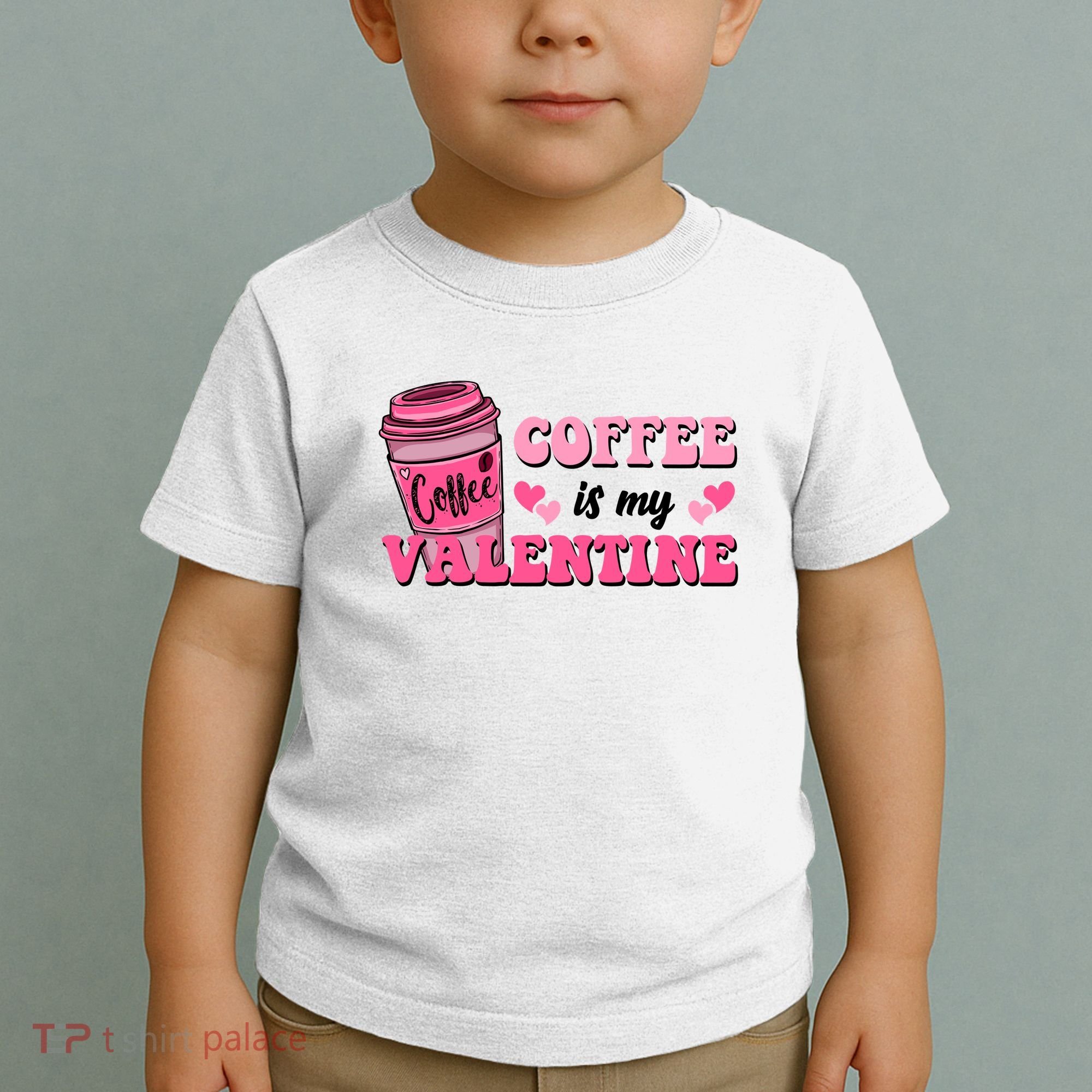 Coffee Is My Valentine Retro Cute Toddler T-Shirt