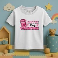 Coffee Is My Valentine Retro Cute Toddler T-Shirt thumb 3