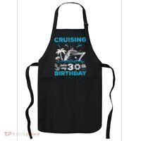 Cruising Into My 30th Birthday 30 Year Old Cruise Birthday Apron thumb 0