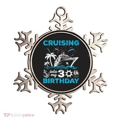 Cruising Into My 30th Birthday 30 Year Old Cruise Birthday Ornament