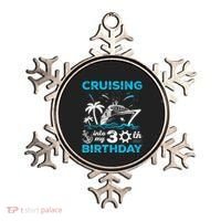 Cruising Into My 30th Birthday 30 Year Old Cruise Birthday Ornament thumb 0