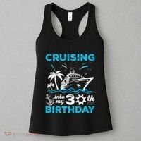 Cruising Into My 30th Birthday 30 Year Old Cruise Birthday Women's Tank Top thumb 3