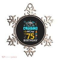 Cruising Into My 75 Year Old Birthday Squad 75th Cruise Bday Ornament thumb 0