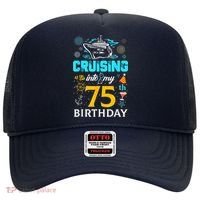 Cruising Into My 75 Year Old Birthday Squad 75th Cruise Bday Hat thumb 0