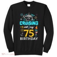 Cruising Into My 75 Year Old Birthday Squad 75th Cruise Bday Sweatshirt thumb 0