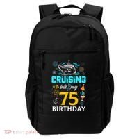 Cruising Into My 75 Year Old Birthday Squad 75th Cruise Bday Backpack thumb 0