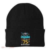 Cruising Into My 75 Year Old Birthday Squad 75th Cruise Bday Beanie thumb 0