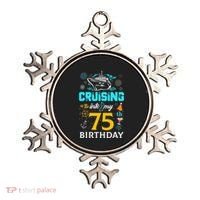 Cruising Into My 75 Year Old Birthday Squad 75th Cruise Bday Ornament thumb 0