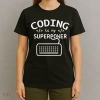 Coding Is My Superpower Coder Code Software Programmer T-Shirt thumb 4