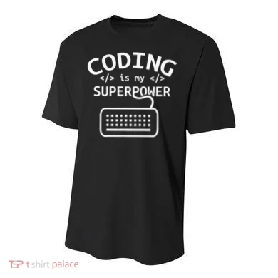 Coding Is My Superpower Coder Code Software Programmer Youth Performance Sprint T-Shirt