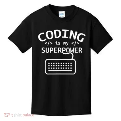 Coding Is My Superpower Coder Code Software Programmer Kids T-Shirt