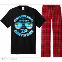 Cruising Into My 70th Birthday-Matching 70th Birthday Cruise Pajama Set thumb 0
